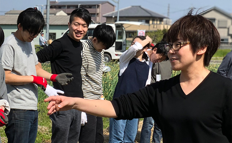 青唐辛子づくり担当 小川緒理江